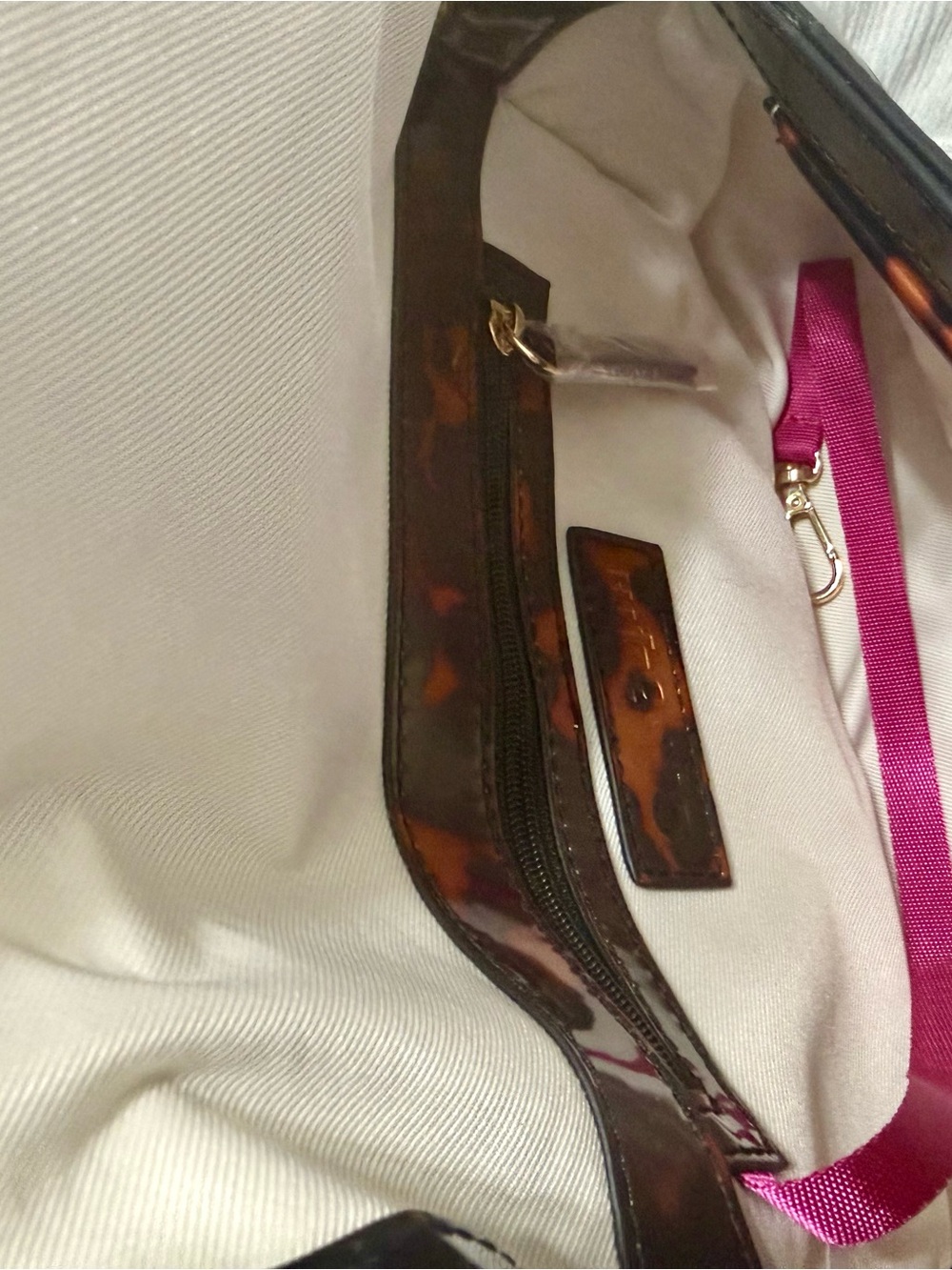 Crossbody Tortoise Shell Purse Bag On 34th Jacqy NWT - Picture 7 of 8